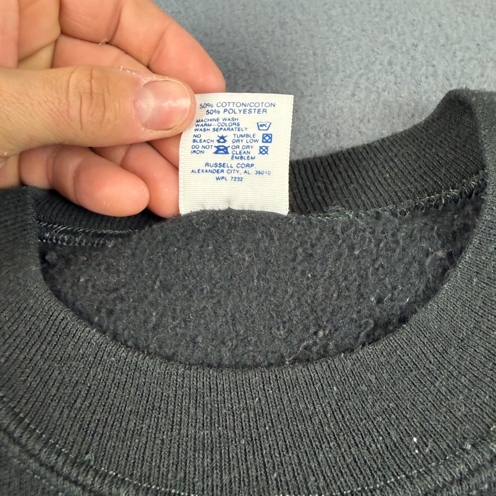 Vintage Indiants Sweatshirt Mens XL Black Mingo 80s Made USA Raglan Native Tribe - Picture 4 of 9
